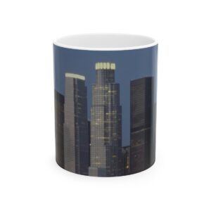 DTLA I CITY STREET URBAN THEME STYLE MUG - 11oz (WHITE CERAMIC FINISH) I CHARGEIT2THAGAME I ELITE ST. - SEASON 1 COLLECTION I The Perfect Gift for Californians and West Coast Lovers