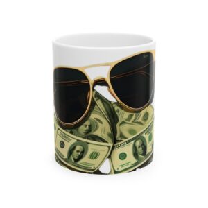 SEE NO EVIL I MONEY TRAVEL STYLE COFFEE  MUG - 11oz (WHITE CERAMIC FINISH) I CHARGEIT2THAGAME I ELITE ST. - SEASON 1 COLLECTION I The Perfect Gift for Entrepreneurs and Hustlers