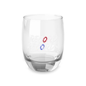 Record Records Whiskey Glass — Retro Star Logo Stemless Rocks Glass