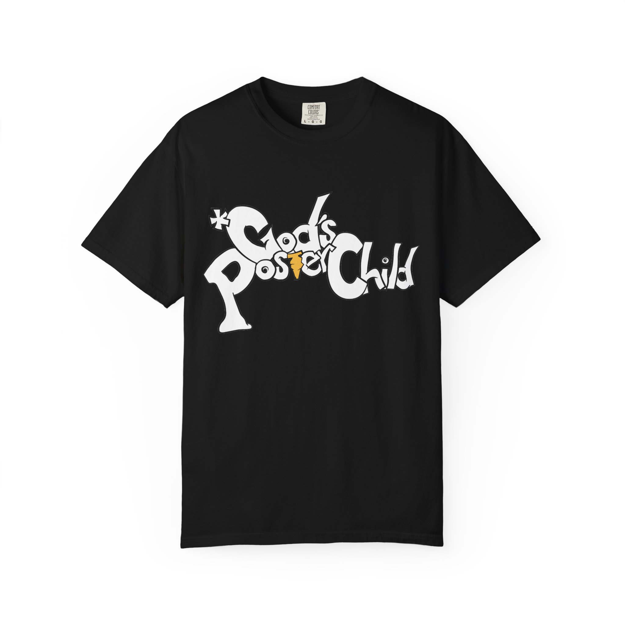 *God'sPosterChild Graphic T-Shirt — Retro Hand-Drawn Logo Tee - Image 2